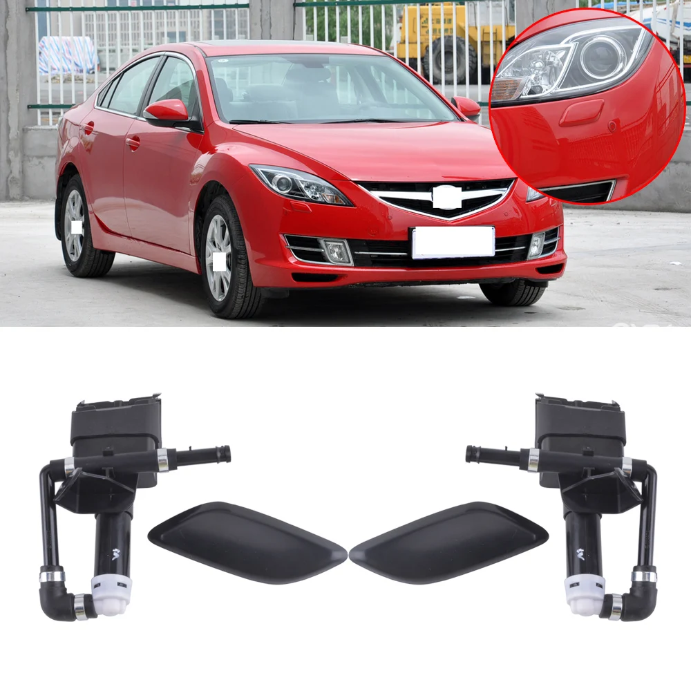CAPQX фар сопловая заглушка для Mazda 6 Mazda6 GH 2007 2008 2009 2010 фары воды форсунки шайба