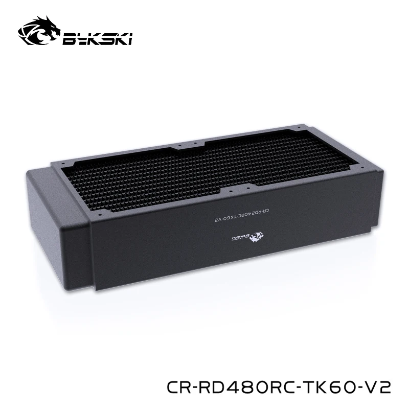 

Bykski G1/4 "водяное охлаждение 240 мм медный радиатор, толщина 60 мм для компьютерного рассеивания тепла, Винты M3, CR-RD240RC-TK60-V2