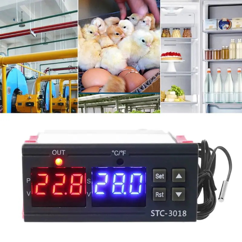 AC 110V~ 220V Температура контроллер 10A термостат для инкубатора для разведения U50A