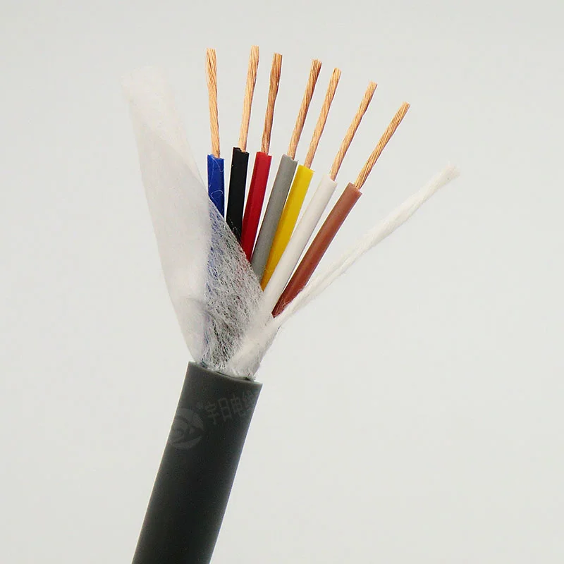 Towline провод 7 core 0 5 75 1 5мм ² Высокая Гибкая 20 18 17 16 AWG серый кабель с цепью м