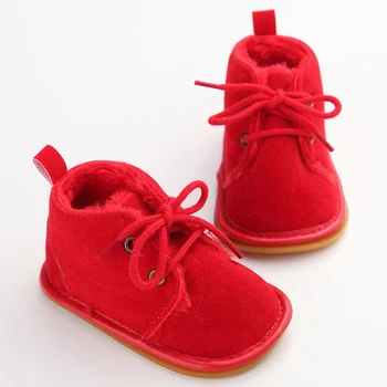 

Cute Little Kids Strappy Shoes Infant Girls Boys Baby Snow Booties Toddler Fur Warm Boots Baby Winter Boots