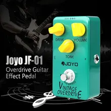 Joyo JF-01 педаль для гитарного эффекта, винтажная педаль для электрогитары Overdrive, истинный обход, низкий уровень шума, педаль, аксессуары для гитары