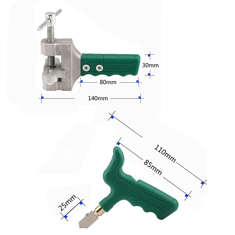 Стабильные практичные ручные большие колеса стеклянная плитка открывалка роликовый резак острый набор