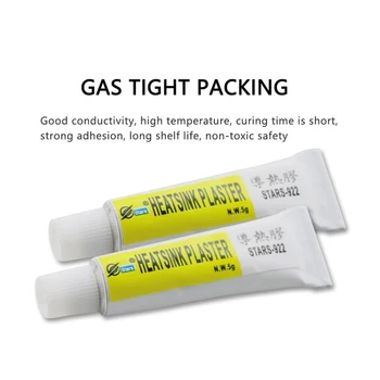 

Heatsink Plaster Thermal Adhesive Cooling Paste Strong Adhesive Compound Glue For Heat Sink Thermal Conductive Viscous Dropship