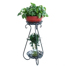 Железная художественная многоярусная стойка для помещений зеленого цвета с цветами Луо, для гостиной, для наземного балкона, домашняя Цветочная стойка