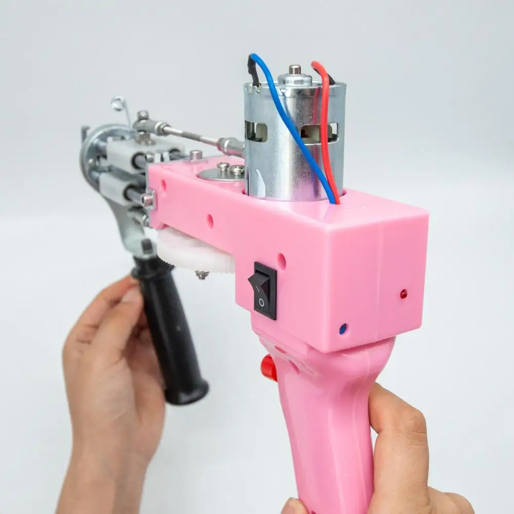 2 In 1 Tufting Nail Gun Cut Loop Pile Electric Carpet Rug Weaving Knitting Flocking Weaving Flocking Machine DIY Crochet