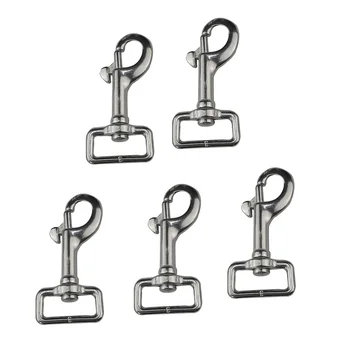 

5PCS Stainless Steel 316 Swivel Eye Bolt Snap Hook Clip 59mm 66mm 73mm 80mm Rigging Lobster Claw Trigger Snap Hook For Webbing