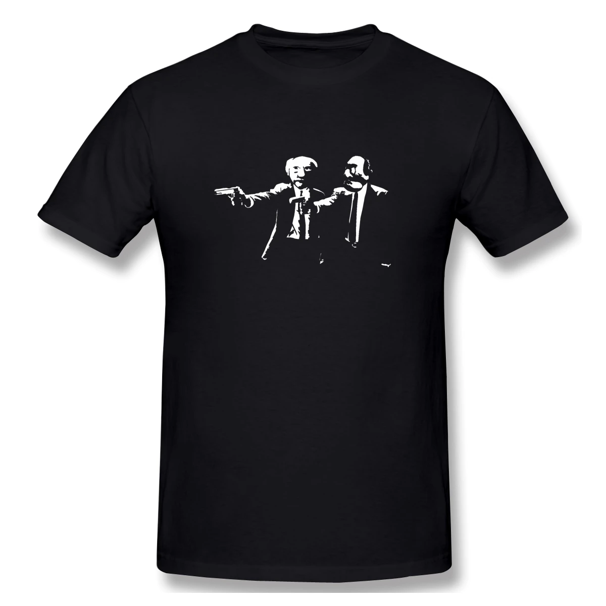 Muppet Fiction Casual T Shirt Men Clothes Hot Sale Tee 100% Cotton O Neck T-shirts new design Slim Fit top | Мужская одежда