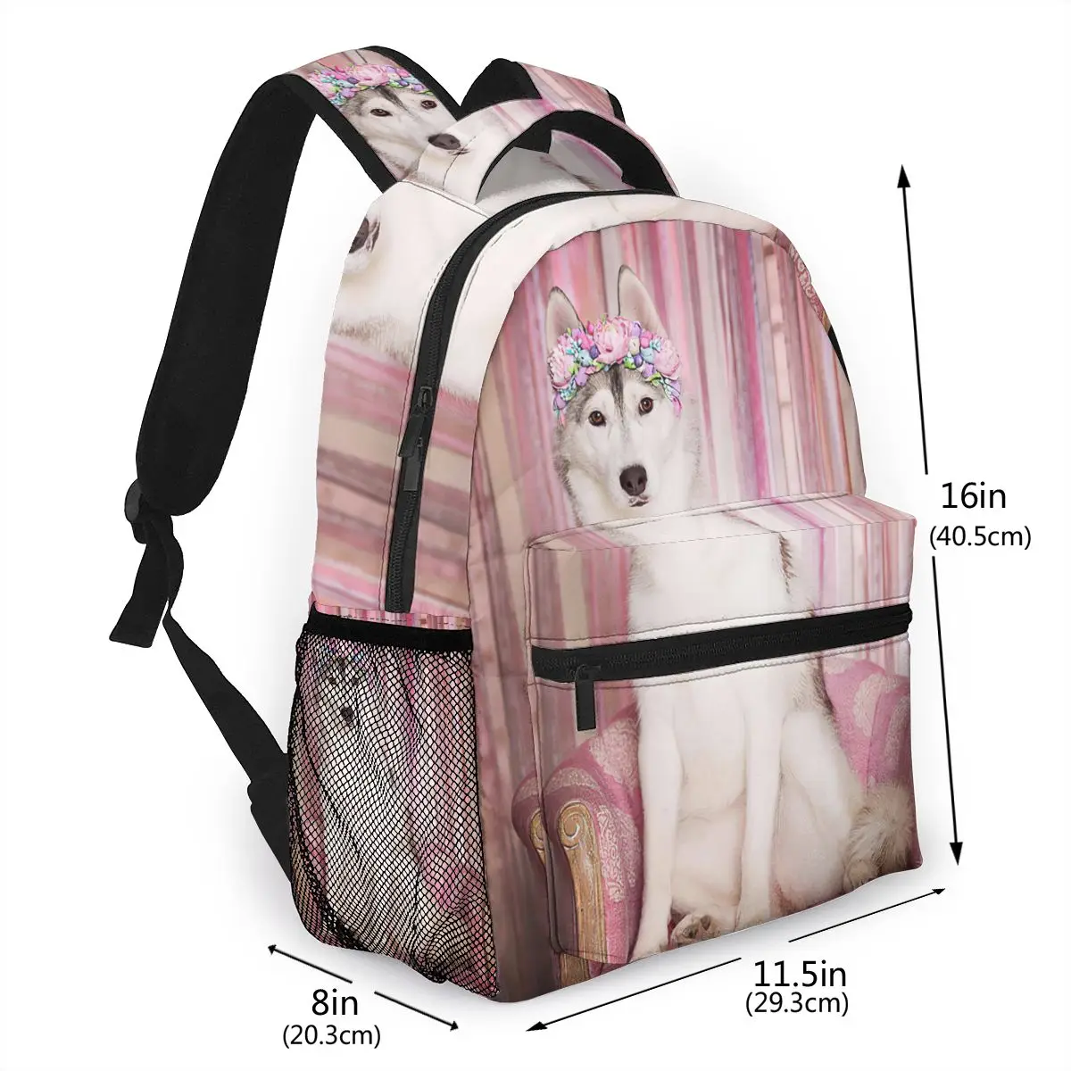 School Backpack Dog Husky, Bag Husky School