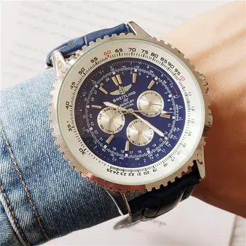 

Breitling- high-end brand men's mechanical wrist watch men's watch stainless steel band classic fashion watch 002117