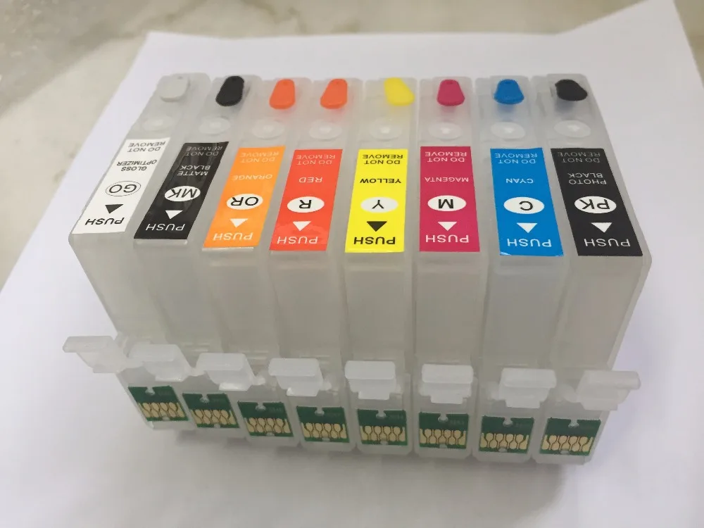 Vilaxh Surecolor P400 перезаправляемый картридж для Epson P400 принтер картридж с чипом для Epson T3240 T3241 T3242 T3243 T3244 T3247 T3248