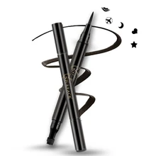 1 шт. Быстросохнущий двухсторонний штамп карандаш для глаз Sweatproof жидкость длительного эффекта подводка для глаз натуральный толстый черный карандаш для глаз TSLM2