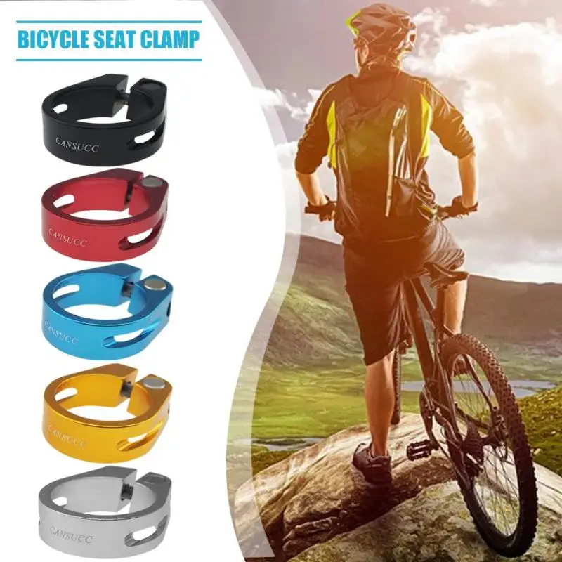 CANSUCC 5 цветов Алюминий сплав MTB велосипед 31,8/34,9 мм седло Зажимная трубка подходит для подседельного штыря простых инструментов для езды на велосипеде