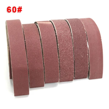 

6pcs/Set Sanding Belt 5*182cm Grit 36/40/60/80/120/150 Sanding Belt Sandpaper High Quality Polishing Belts