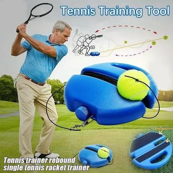 

Tennis Trainer Tennis Ball Singles Training Practice Balls Back Base Trainer Tools XR-Hot