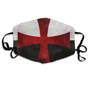 

Face Cloths Anti-Dust Mouth Cover Fashion Red Iron Cross Washable And Reusable Cloth Warm Windproof For Women Men Boys Girls