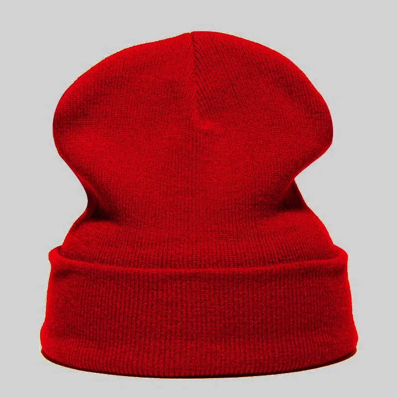 Шапка-бини Персонализированная на заказ Вышивка текстовый логотип, название Skullie шапка, вязаная шапка-носок зима осень женская и мужская шапка