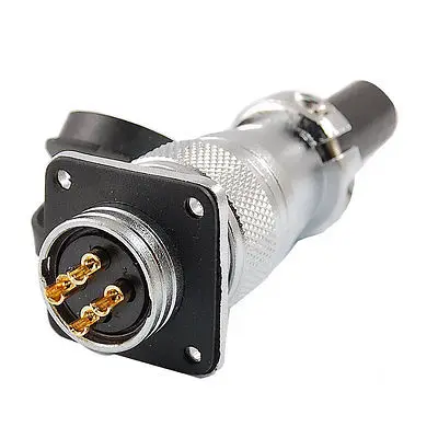 

Waterproof 4 Pin Aviation Circular Connector Plug AC 250V 25A