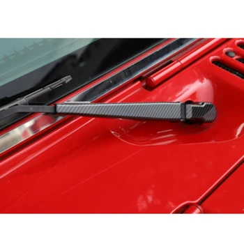 

Black Windshield Wiper Cover 8pcs Parts Replacement Carbon Fiber Front Rear