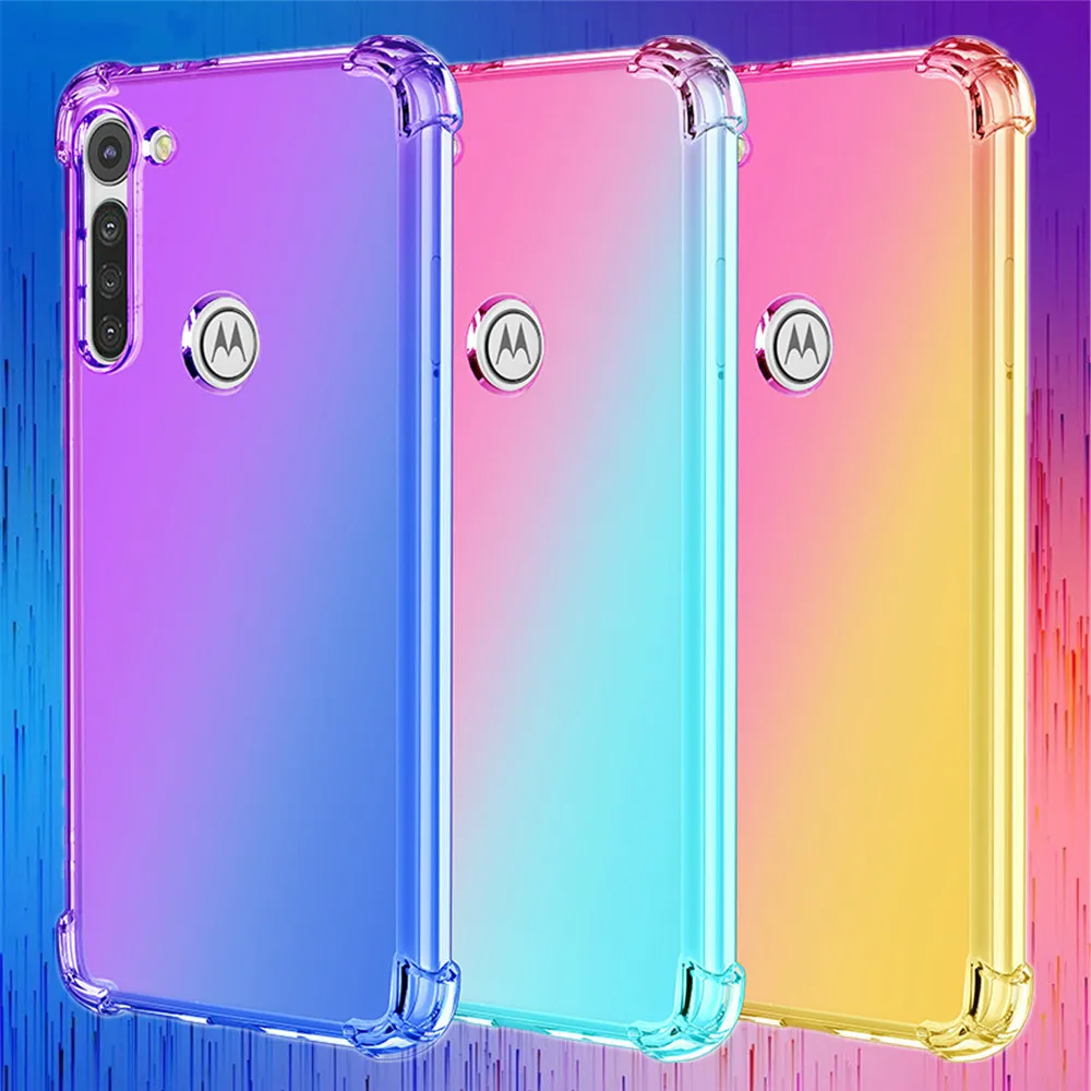 Цветной мягкий силиконовый ударопрочный чехол для Motorola Moto G8 power One Macro E6 Plus чехлы
