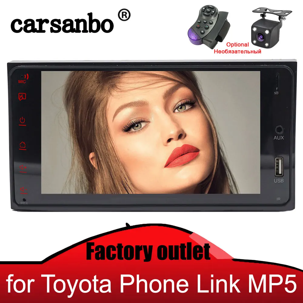 Carsanbo 2 Din 7 дюймов MP5 плеер сенсорный Экран автомобиль радио Bluetooth авто мультимедиа