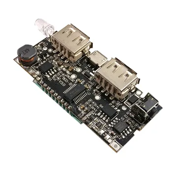 

Dual USB 5V 1A 2.1A mobile power module boost module with display charging board