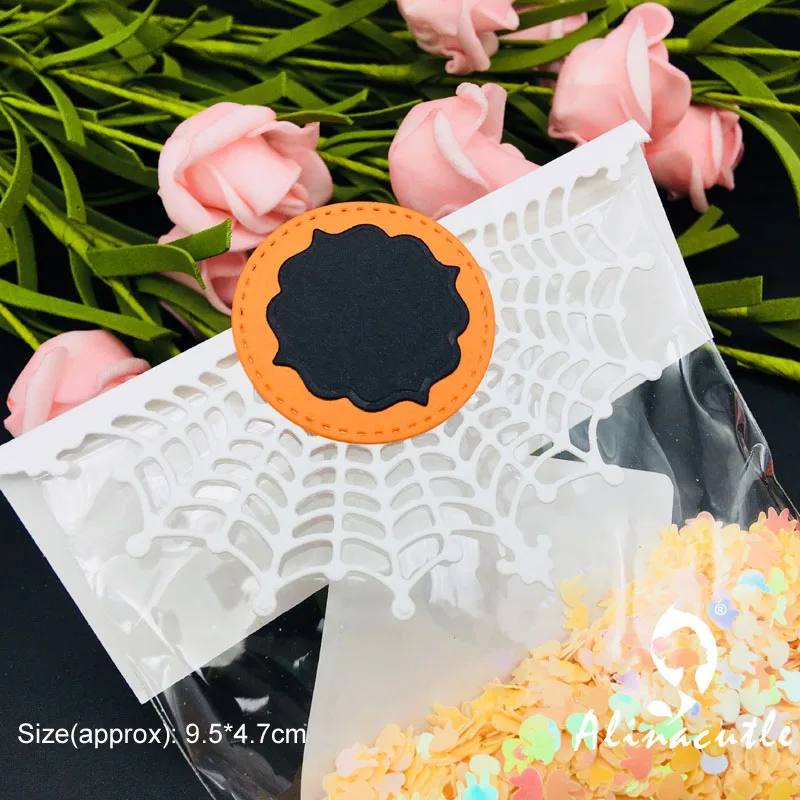 

Die Cut Metal Cutting Halloween Spinder Wed Bag Topper Scrapbook Album Papercraft Handmade Card Stencil Cutter Punch Die