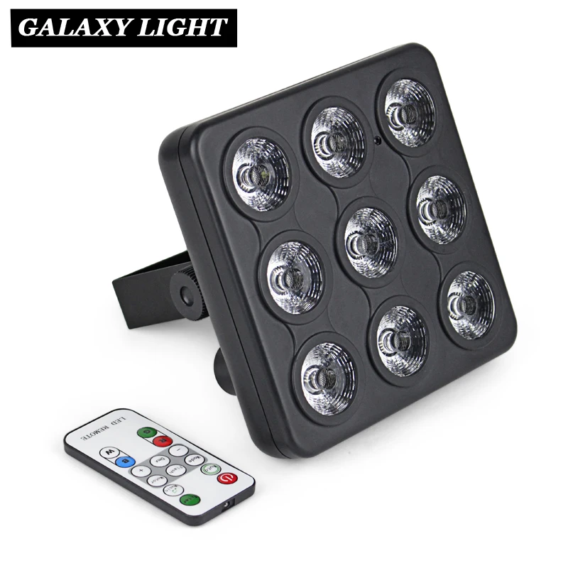 

9PCS RGBW 4 IN 1 full color IP20 led Par Lights LED PAR DMX512 control professional stage DJ equipment disco lights