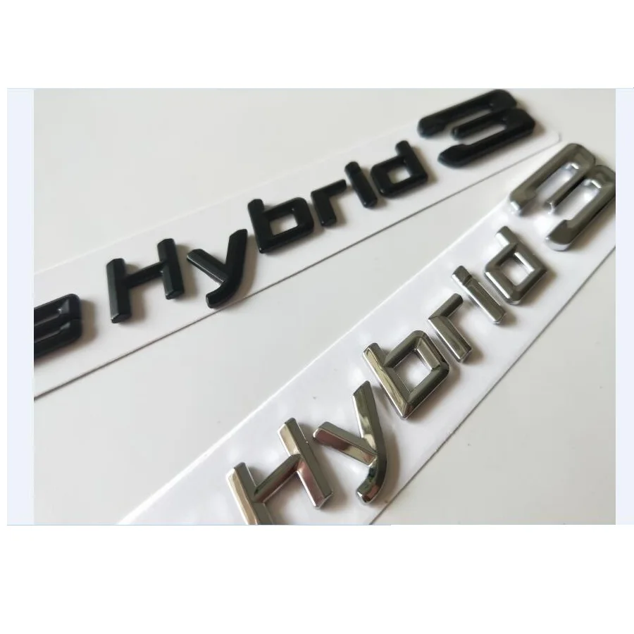 크롬 블랙 글자 트렁크 엠블럼 펜더 번호, 액티브 하이브리드 심볼 배지, BMW 1234567 시리즈 X123456 액티브 하이브리드 12345678