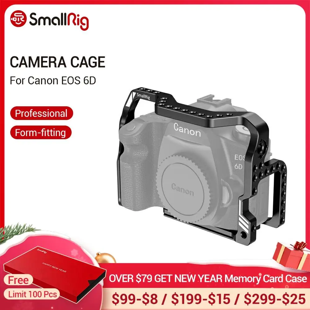 Клетка SmallRig 6D для камеры Canon EOS клетка со встроенной пластиной Arca и отверстиями