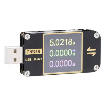

USB Voltmeter Current Voltage Meter USB Tester Voltmeter Ammeter Detector TFT LCD Quick&#8209 Charge Trigger