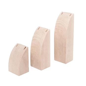 

3 Sizes Unfinished Wood Jewelry Rack- Wooden Jewelry Display Stand for Jewelry Accessories, Necklace Chain, Choker, Pendant