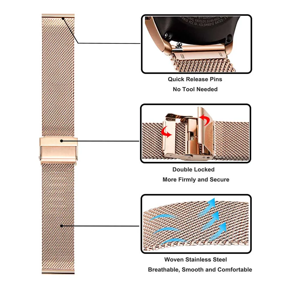 2PCS-Mesh-Soild-Stainless-Steel-Watchband-20mm-for-Samsung-Galaxy-Watch-42mm-Active-40mm-Gear-S2(4)