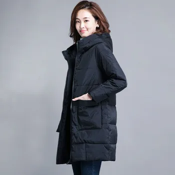 

M-6XL new Women Winter long jacket female Hooded long puffer jacket women fashion Cotton warm coats