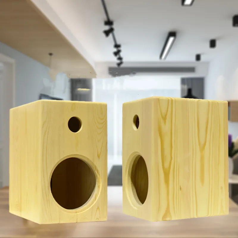 

Handmade logs 6.5 inch 8 inch DIY speakers solid wood empty box car audio shell modified home