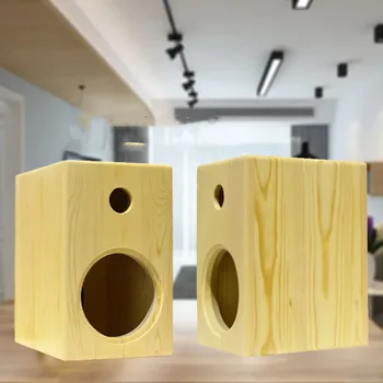 

L-192 HiFi Empty Speakers Cabinet Handmade logs 6.5 inch 8 inch DIY speakers solid wood car audio shell modified home