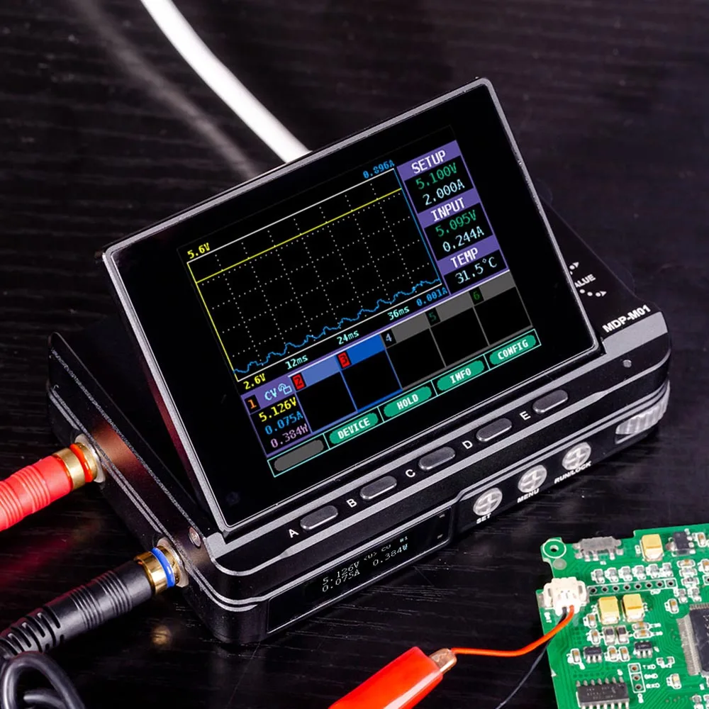 

Mini Digital Power Supply 30V/5A 90W 2.4G Wireless Connection Digital Programmable Power System with 2.8-inch TFT Screen