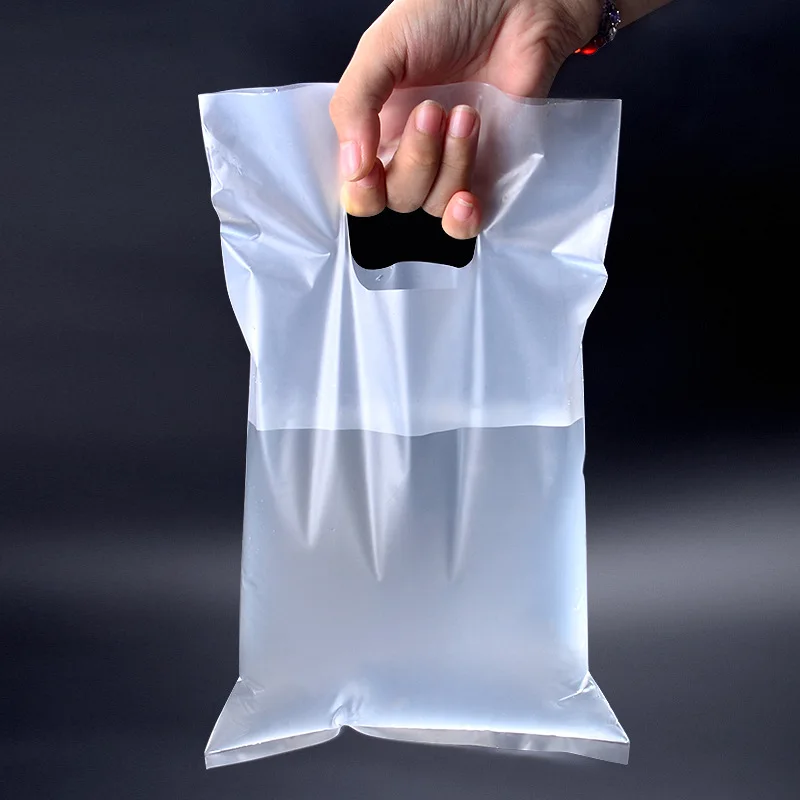 Disposable Thick Plastic Cup Beverage Double Cup Hand-held Packing Bags Take-out Milk Tea Packaging Vest Bag Customizable Do