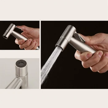 

Handheld Toilet Bidet Sprayer Set Kit Stainless Steel Hand Bidet Faucet For Bathroom Hand Sprayer Shower Head Self Cleaning