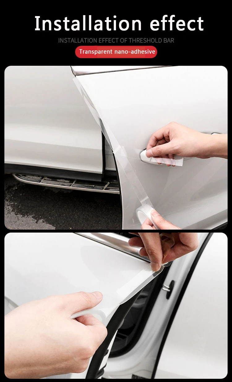 Автомобильная дверная наклейка s многофункциональная защитная полоса пленка нано-лента автомобильный бампер наклейка с защитой от царапин на порог полная наклейка для кузова автомобиля s