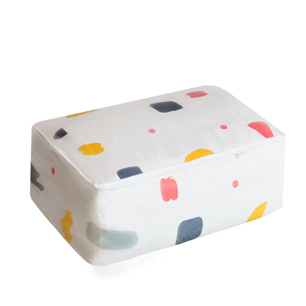 

Foldable Tranparent Clothes Duvet Storage Bag Underwear Closet Organizer For Pillow Quilt Blanket Bedding Container