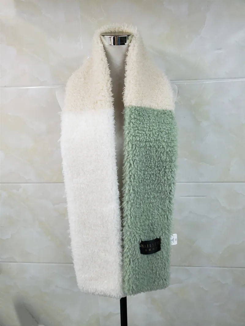 

2019 ladies warm scarf autumn and winter out with fur geometric elements, good-looking casual collar easy to wear