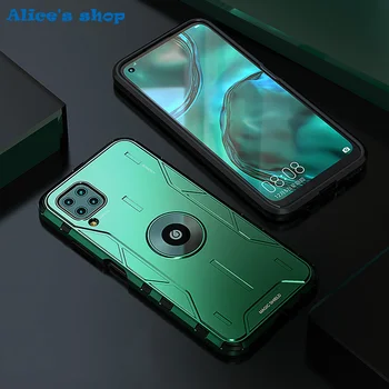 

Shockproof Hybrid Silicone Aluminum Metal Case For Huawei P40 Lite Luxury Armor Hard Full Protection Cover Case Huawei P40 Lite