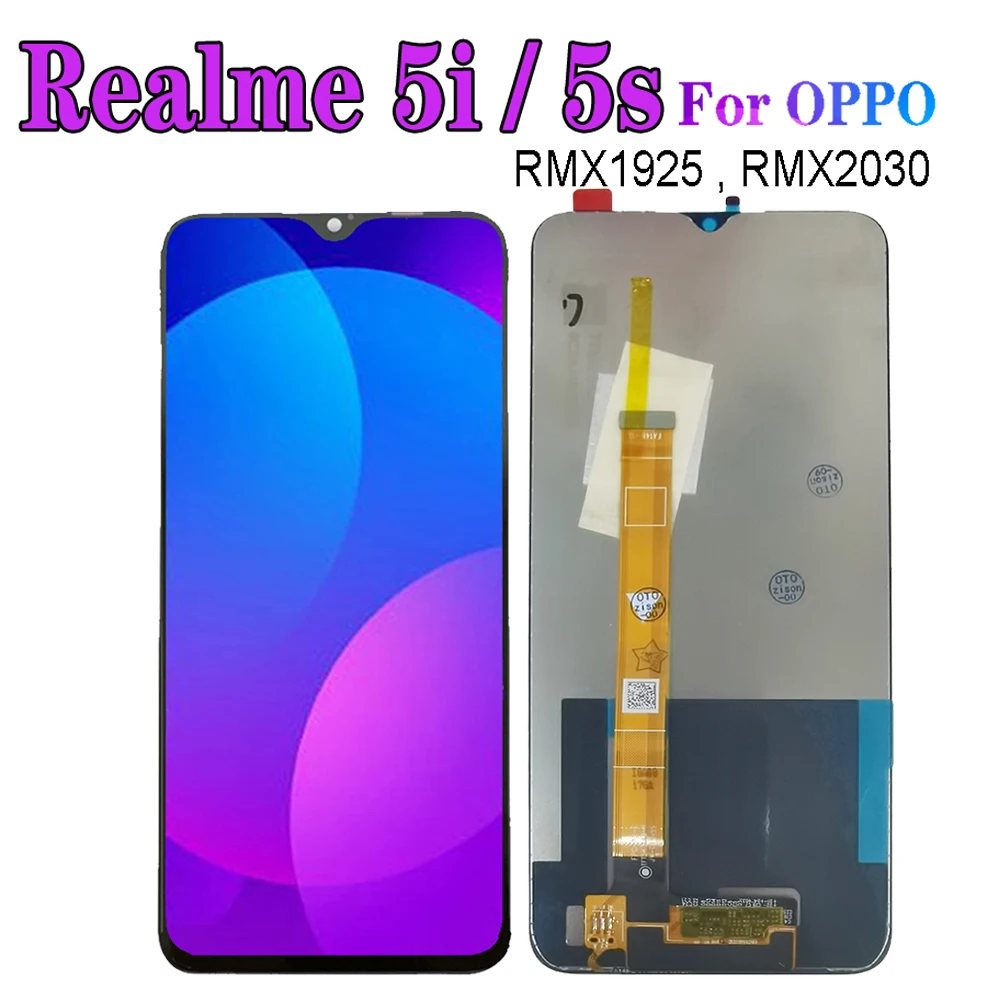6.5" LCD For OPPO Realme 5i RMX2030 LCD Realme 5s RMX1925 Display