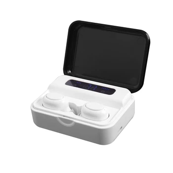 

S590 Bluetooth Headset, TWS Bluetooth 5.0 Stereo Contact Digital Display In-Ear Waterproof Sports Wireless Headset