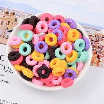 

20pcs Resin Food Donut Cream Mobile Phone Case Accessories DIY Slime Filler Material Hair Accessories Wholesale Lots Bulk