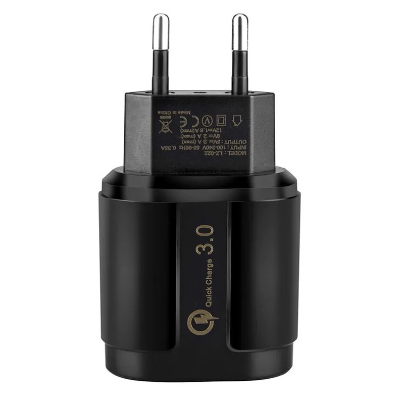 Для samsung galaxy S3 S4 S6 S7 край A3 A5 J3 J5 J7 A6 A7 QC 3,0 быстрое зарядное устройство для телефона и 1 м Магнитный Micro USB кабель для передачи данных - Тип штекера: Only Black Charger