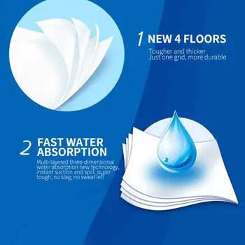 

Bamboo Fiber Paper Roll Paper Toilet Paper Soft Thickening Security 6 Rolls White Wood Pulp Tampon Family Kitchen Tissue