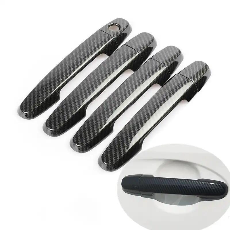 For Toyota Passo Sette Perodua Myvi Chrome Carbon Fiber Car Door Handle Cover Trim Car Styling Accessories Overlay Sticker Car Stickers Aliexpress