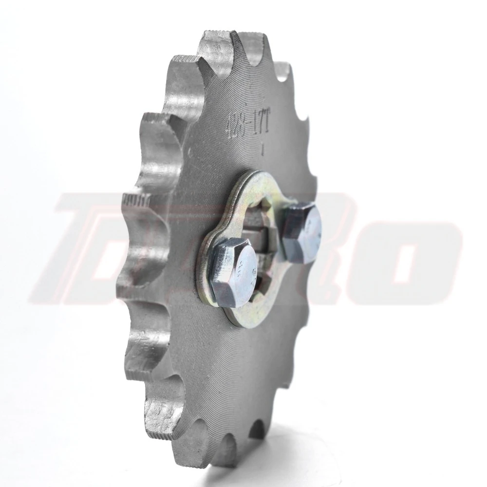 428 17 мм Звездочка двигателя 14T 15T 16T 17T для 50cc до 125cc ATV Go Kart Quad Pitbike Багги Байк с фиксирующей пластиной и винтом